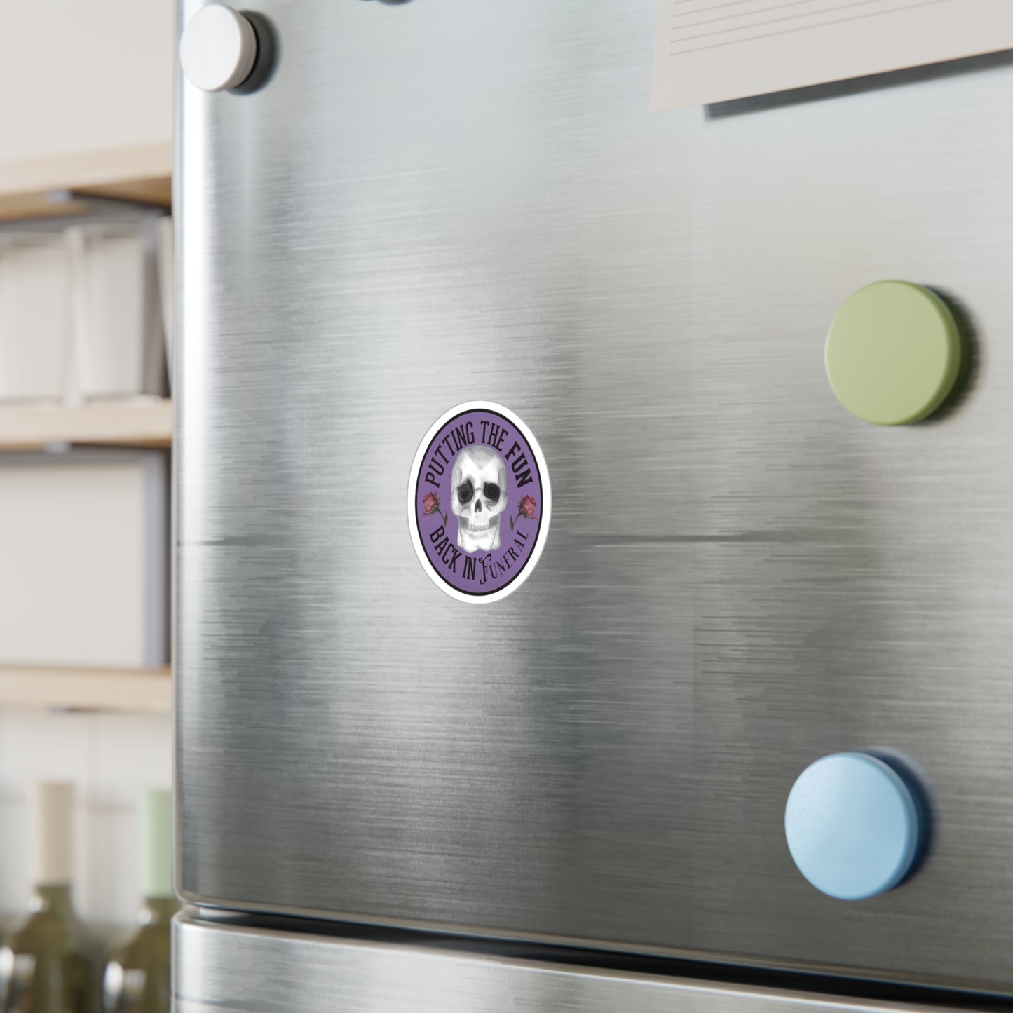 Putting the FUN back in FUNERAL vinyl decal sticker