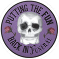 Putting the FUN back in FUNERAL vinyl decal sticker