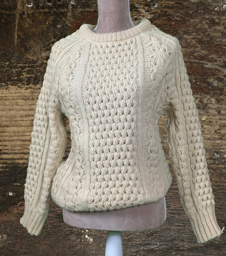 Jack Mulqueen White Wool Sweater