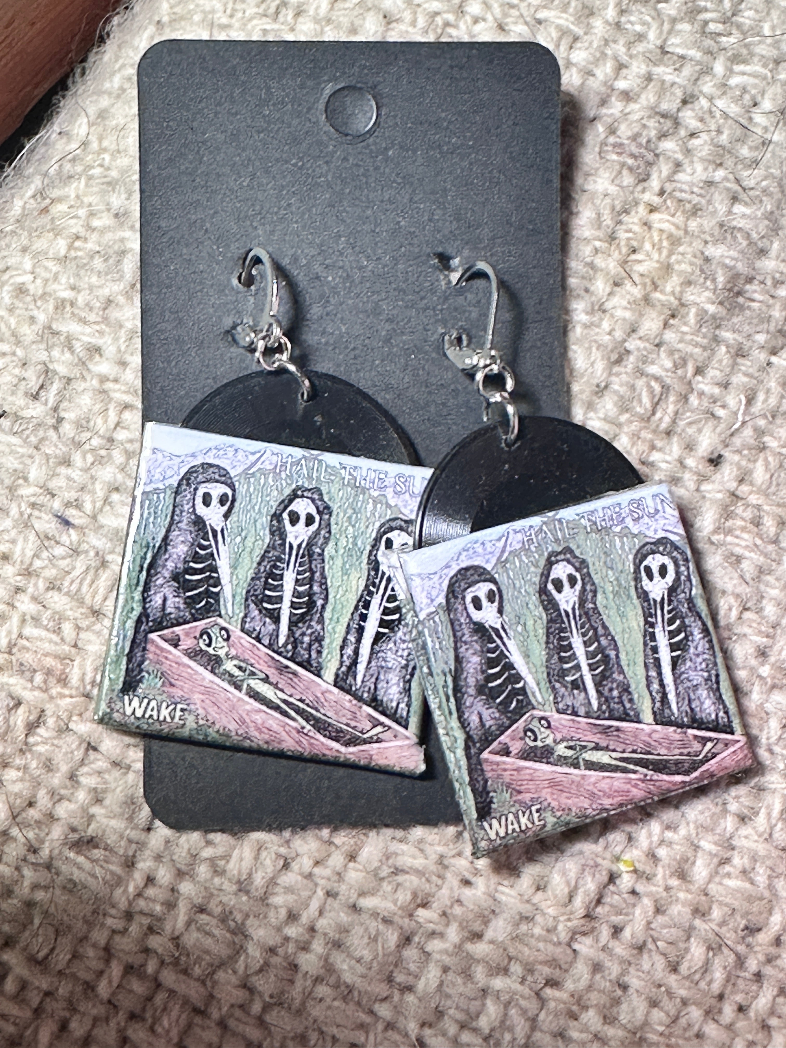 Vinyl Record Earrings