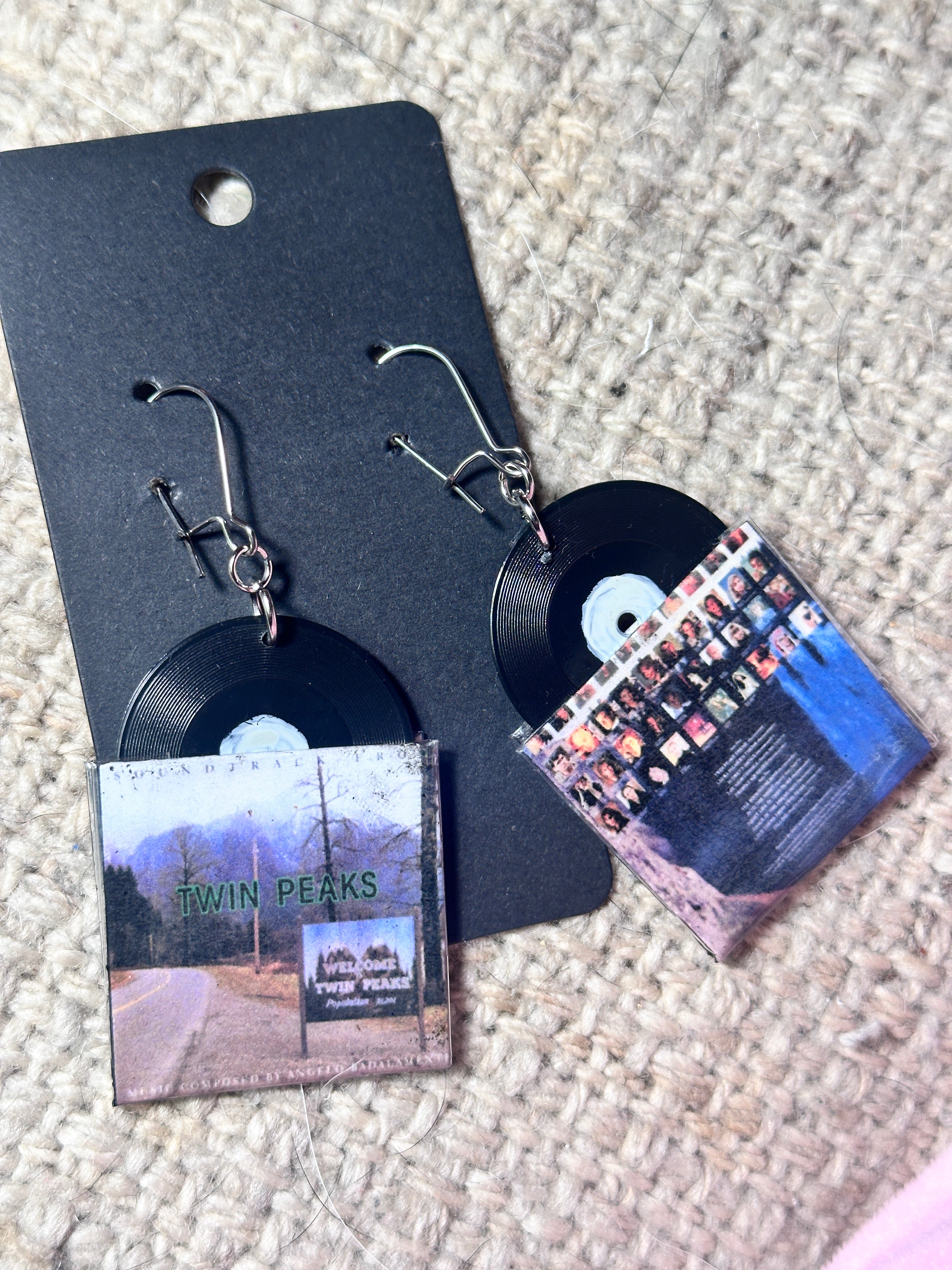 Vinyl Record Earrings