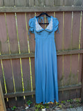 Romantic 70s-early 80s vintage "Wuthering Heights" maxi dress
