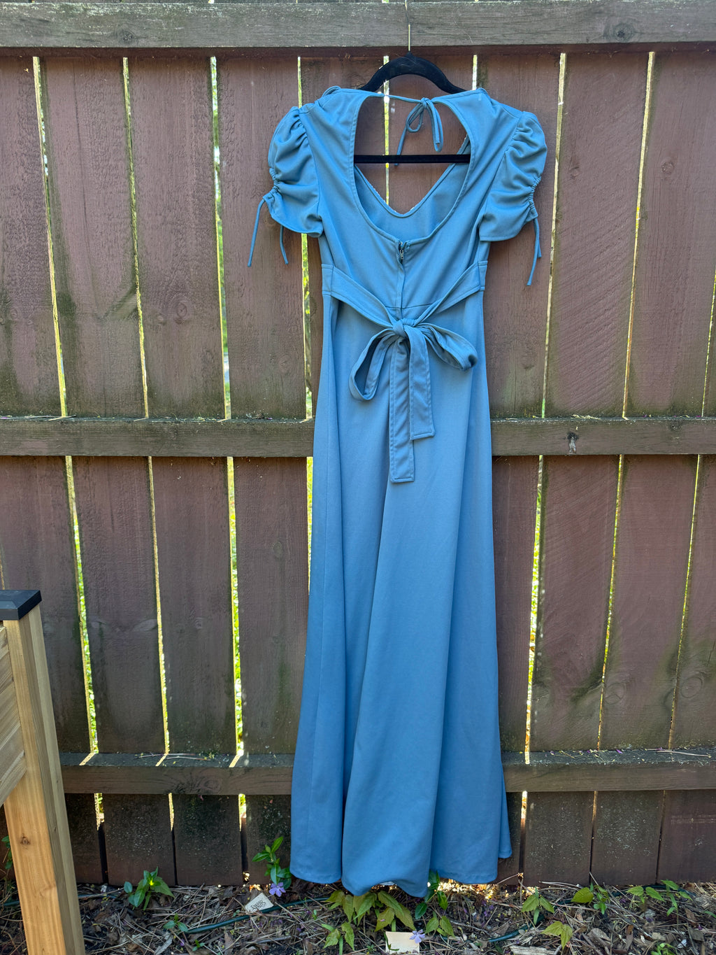 Romantic 70s-early 80s vintage "Wuthering Heights" maxi dress