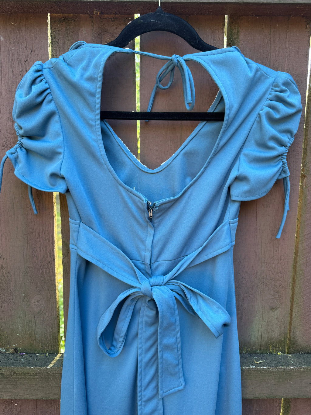 Romantic 70s-early 80s vintage "Wuthering Heights" maxi dress
