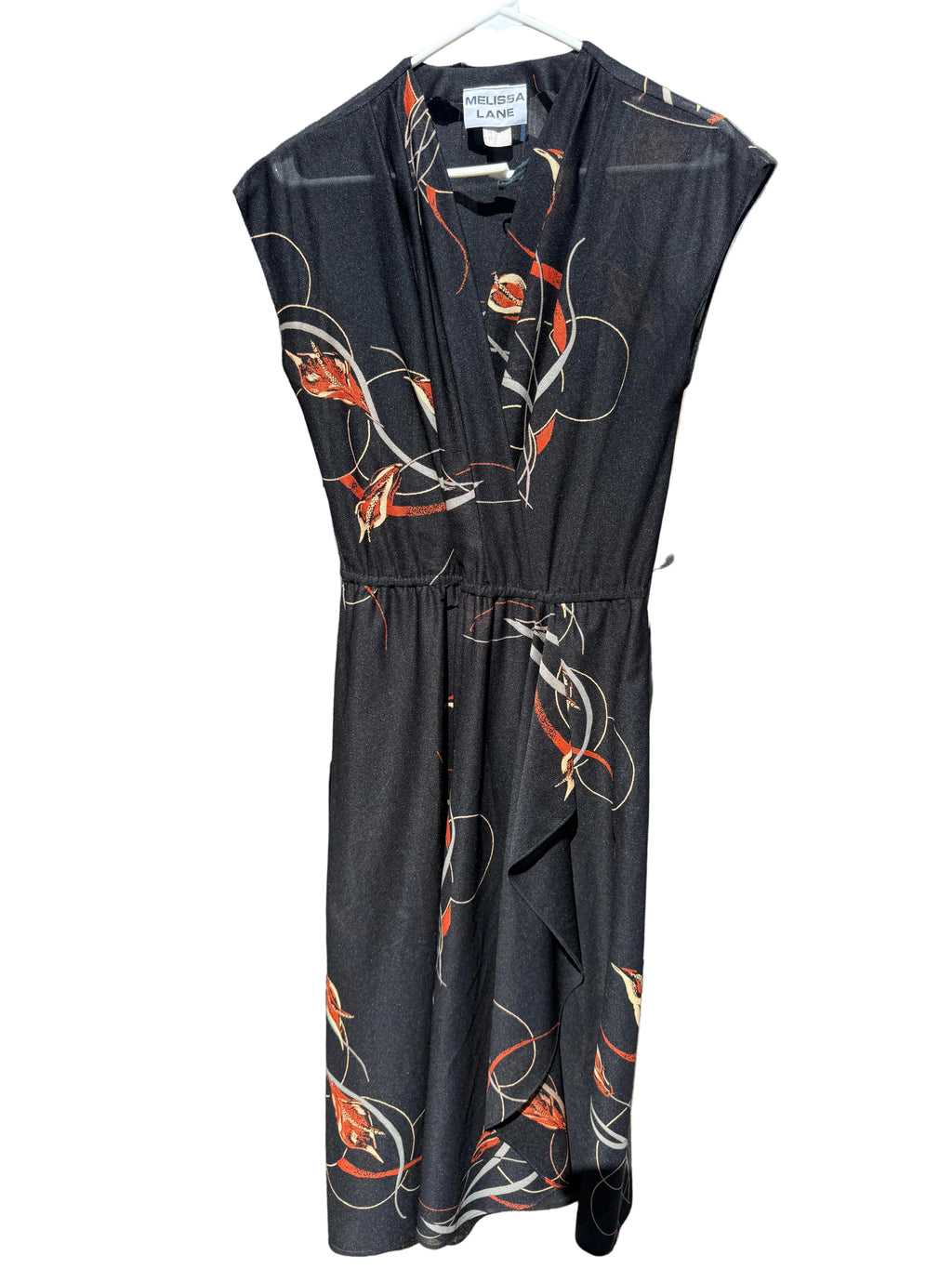 Vintage 1980s Melissa Lane Secretary midi dress
