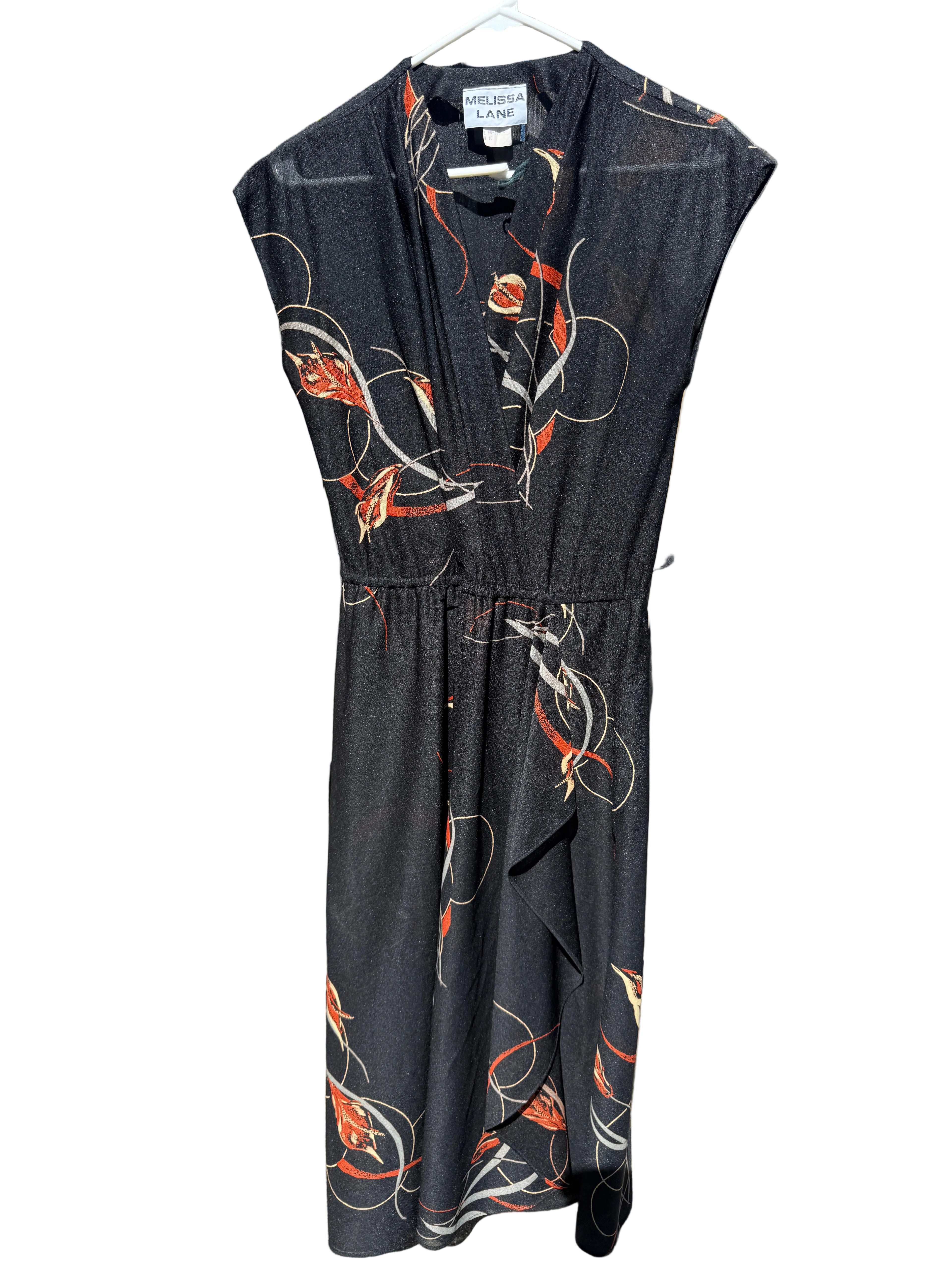Vintage 1980s Melissa Lane Secretary midi dress
