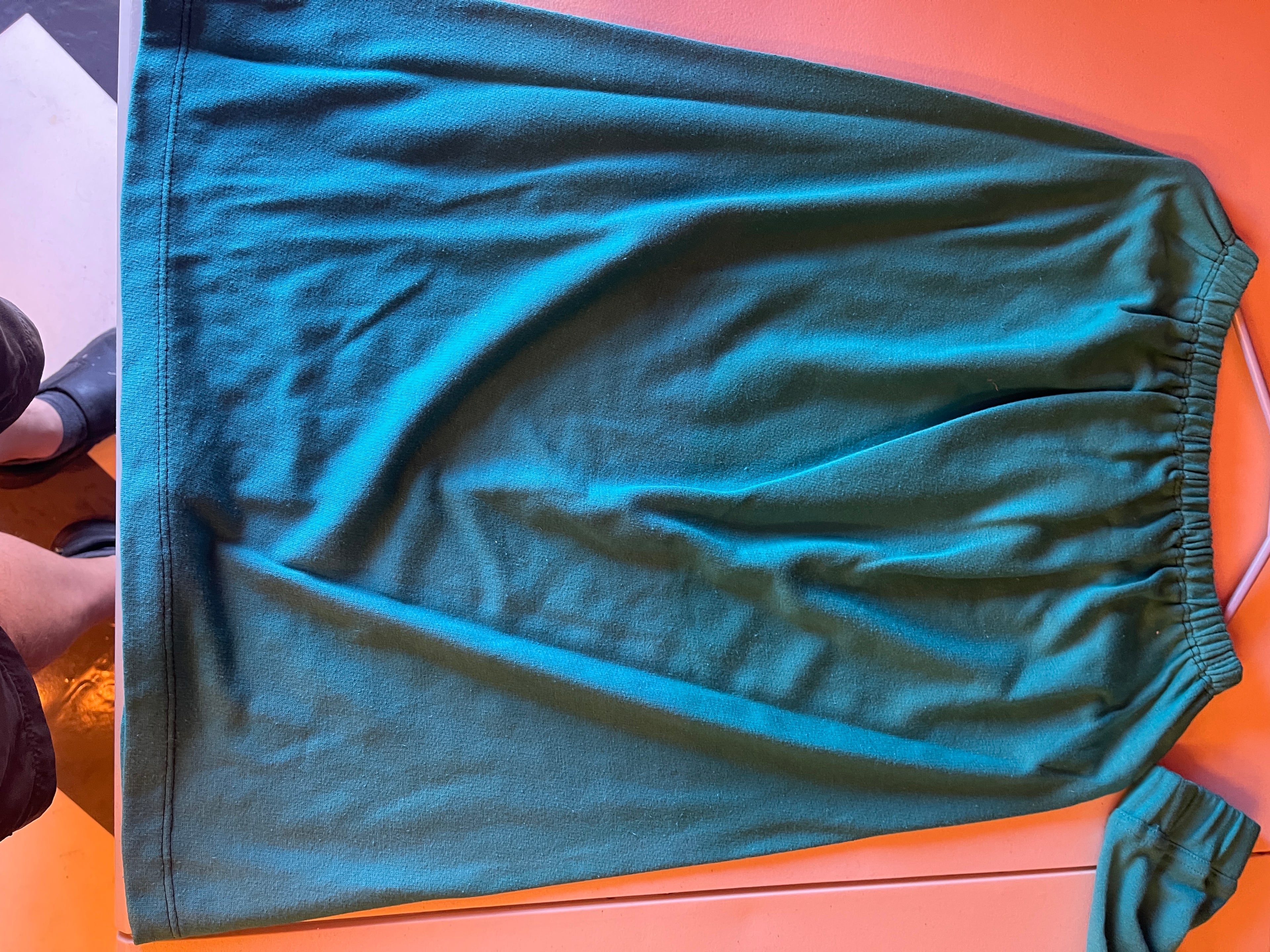 Vintage 80's/90's Never Worn Teal Set with Gold/Purple Art Design Sweatshirt with Matching