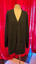 Dark Green Pocket Cardigan