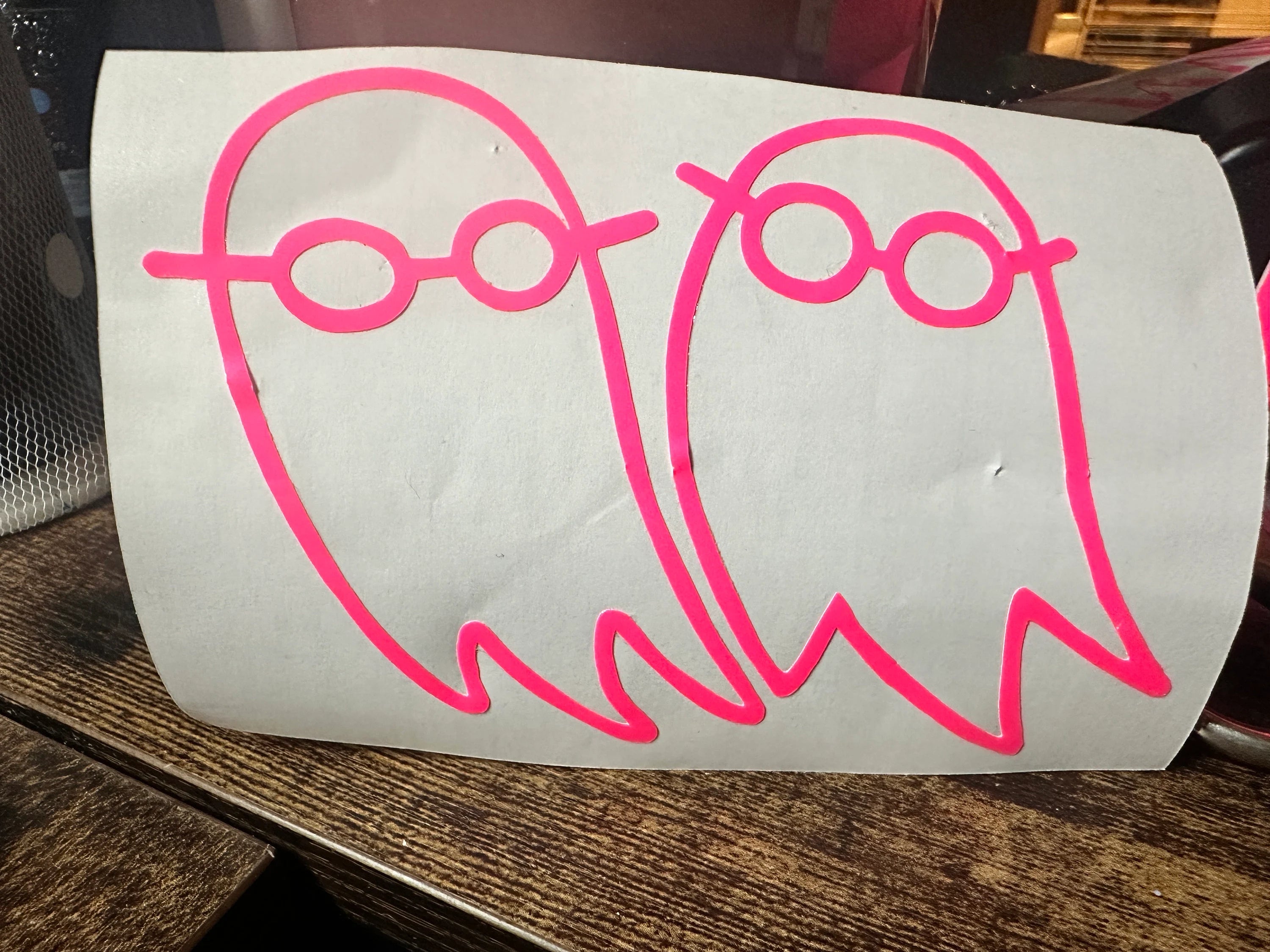 The Pink Opaque -  vinyl sticker, I Saw the TV Glow